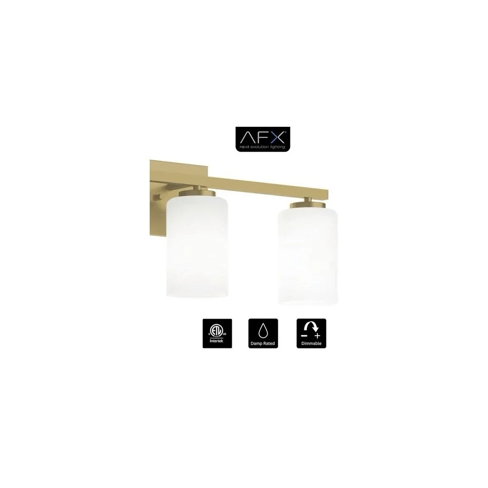 AFX LEOV3109MBLB Leo 31‎ Inch Vanity Light Requires 4 E26 A19 Bulbs 60W